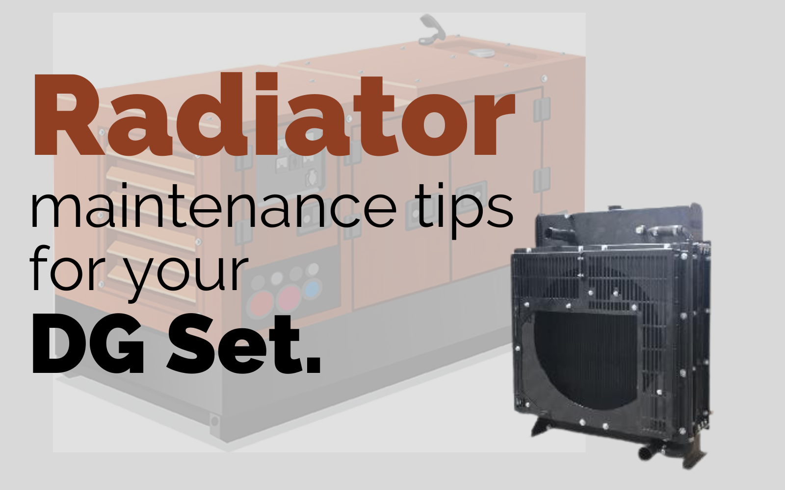 Blogs | How to do maintenance of the diesel generator set radiator?